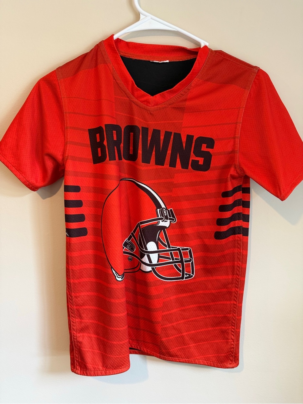 Browns NFL Flas Kids Red Football Tee
